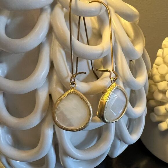 Mother of Pearl Drop Earrings - Picture 1 of 7